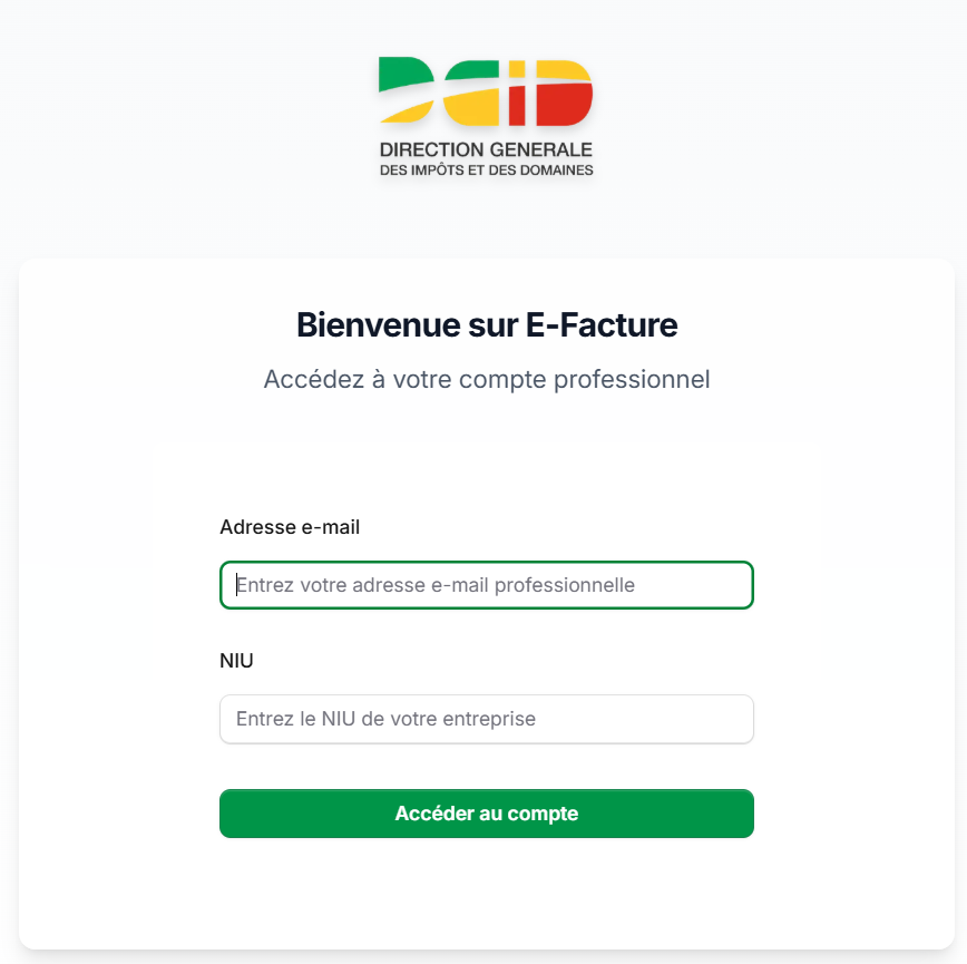 Fenêtre de connexion